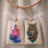premium aroma sachet combo jasmine aquafresh buddha owl hanging air freshener for car home wardrobe long lasting fragrance