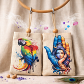 premium aroma sachet combo jasmine aquafresh parrot shiva hanging air freshener for car home wardrobe long lasting fragrance