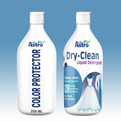 dry clean liquid detergent|silk saree wash, color protector for clothes| chiffon wash liquid| delicate fabric care, home dry clean combo| Astro Plus India| safe wash for woolen| color bleed solution| gentle detergent for silk, saree care solution| dry clean at home combo| soft wash for georgette| protect colors in wash