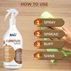 Astro Plus+ Furniture Cleaner Liquid 500ml (Removes Stains And Restores Shine 500ml)