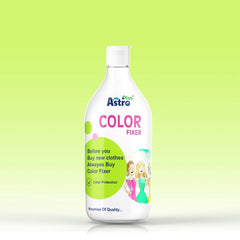 Astro Plus Color Fixer bottle| designed to protect and preserve the vibrancy of clothes| preventing color fading for longer-lasting freshness