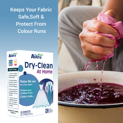 Astro Plus+ Dry Clean At Home Liquid Wipes Ultimate Protection for Silk Saree and Chiffon, Cotton, Georgette, Linen and Woolen.