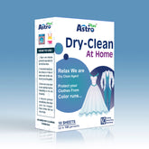 Astro Plus+ Dry Clean At Home Liquid Wipes Ultimate Protection for Silk Saree and Chiffon, Cotton, Georgette, Linen and Woolen.