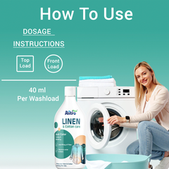 Astro Plus+ Linen & Cotton Care Best Washing Liquid For Linen Clothes-Fabric Gentle Wash for Linen, Silk, Chiffon, Cotton, Georgette, and Woolen