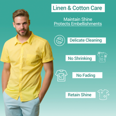 Astro Plus+ Linen & Cotton Care Best Washing Liquid For Linen Clothes-Fabric Gentle Wash for Linen, Silk, Chiffon, Cotton, Georgette, and Woolen