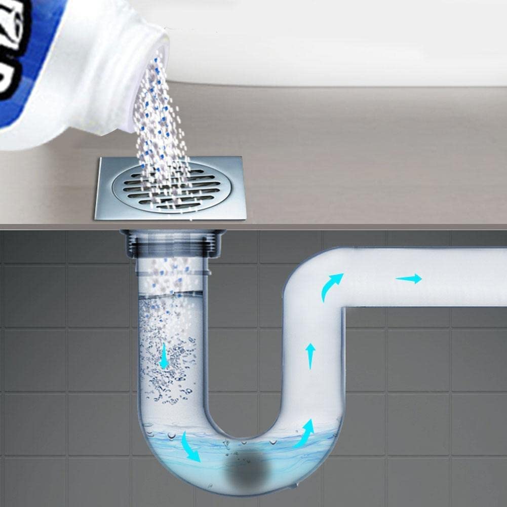 Astro Plus+ Powerful Sink & Drain Blockage Cleaner Powder & Clog, Automatic Toilet Blockage Cleaner, Drain Cleaner for Kitchen Toilet - astroshoppingmart