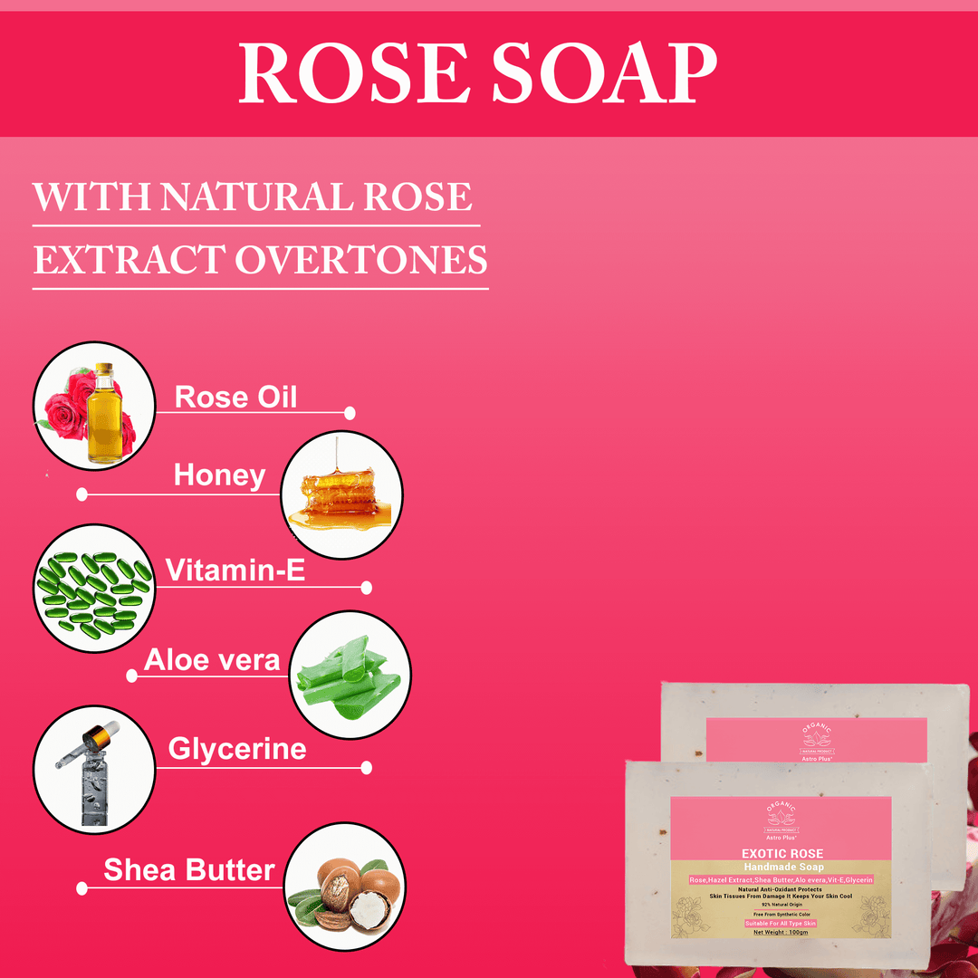 Astro Plus Rose Soap Homemade I Natural Rose Soap At Home For Your Healthy Skin 