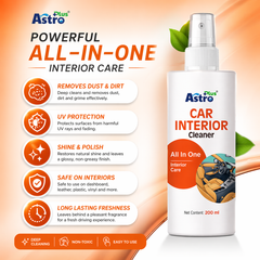 Astro Plus Car Interior Cleaner Spray 200ml All-in-One Dashboard and Seat Cleaning Solution