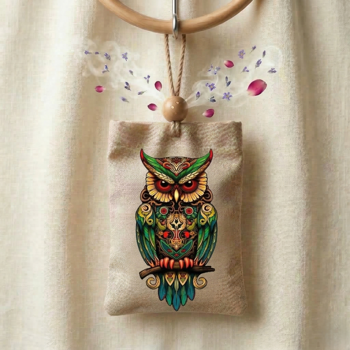 ASTRO PLUS Hanging Car Air Freshener Pouch with Lemongrass Fragrance