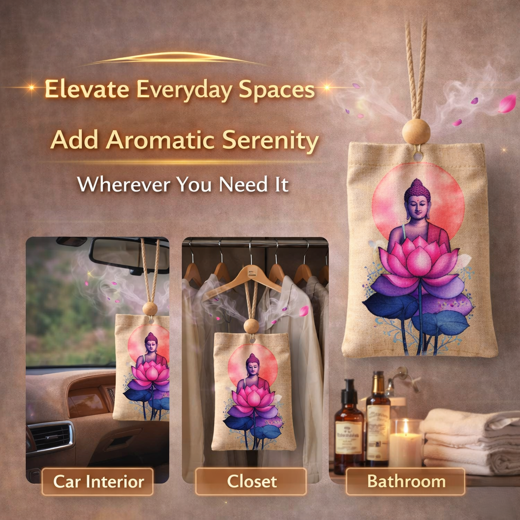 Eco Friendly Aroma Potpourri Buddha Design Odor Eliminator Bag