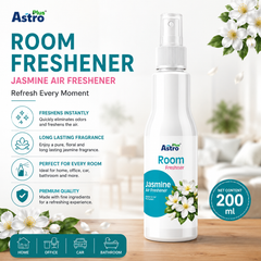 Astro Plus Jasmine Room Freshener 200ml | Jasmine Air Freshener Spray | Long Lasting Room Freshener | Home Air Freshener Spray | Bathroom Air Freshener | Office Room Freshener | Car Air Freshener Spray | Floral Jasmine Room Spray | Room Deodorizer Spray | Odour Eliminator Spray | Home Fragrance Spray | Premium Jasmine Air Freshener | Indoor Air Freshener | Air Freshener for Home and Office | Astro Plus Room Freshener | Jasmine Room Perfume Spray | Fresh Floral Room Spray | Bathroom Odour Remover | Long Last