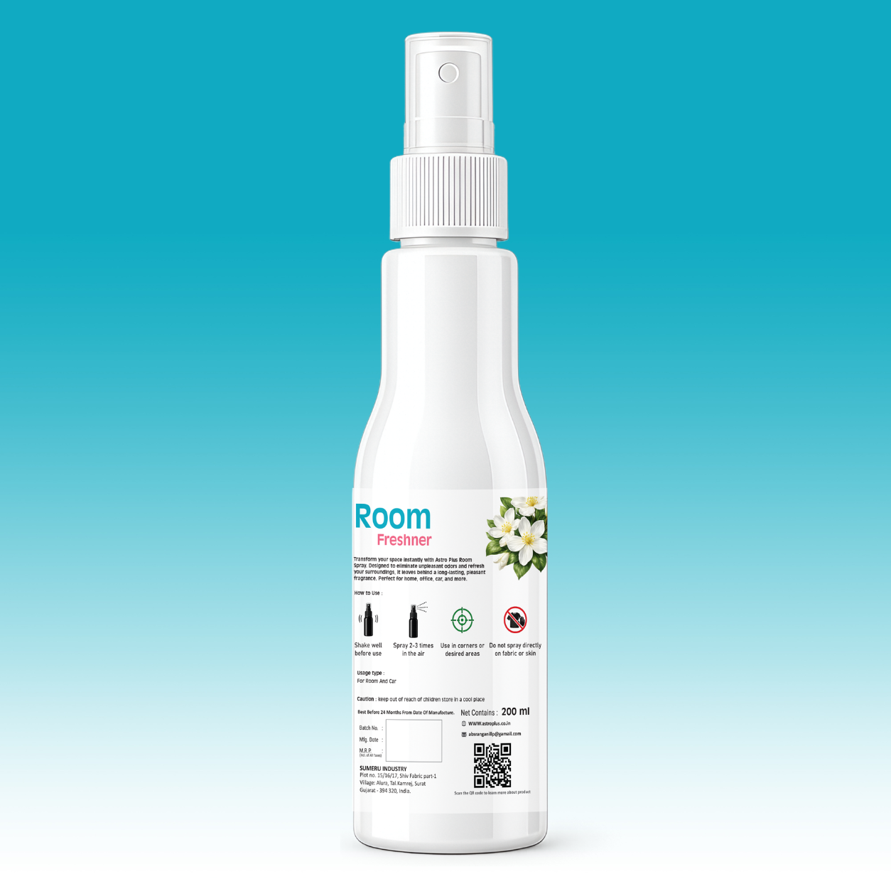 Astro Plus Jasmine Room Freshener 200ml | Jasmine Air Freshener Spray | Long Lasting Room Freshener | Home Air Freshener Spray | Bathroom Air Freshener | Office Room Freshener | Car Air Freshener Spray | Floral Jasmine Room Spray | Room Deodorizer Spray | Odour Eliminator Spray | Home Fragrance Spray | Premium Jasmine Air Freshener | Indoor Air Freshener | Air Freshener for Home and Office | Astro Plus Room Freshener | Jasmine Room Perfume Spray | Fresh Floral Room Spray | Bathroom Odour Remover | Long Last