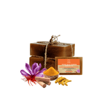 Load image into Gallery viewer, Kesar Haldi Chandan Homemade Handcrafted Soap Bar
