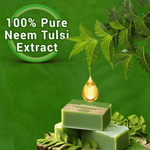 Load image into Gallery viewer, Handmade Neem Tulsi Soap | Natural and Organic Skincare | Pure Neem Tulsi Soap for Sensitive Skin | Neem Tulsi Soap Bar - Handmade and Ayurvedic |
