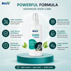 Astro Plus Shoe Cleaner Spray 200ml Powerful Sneaker and Sports Shoe Cleaning Solution