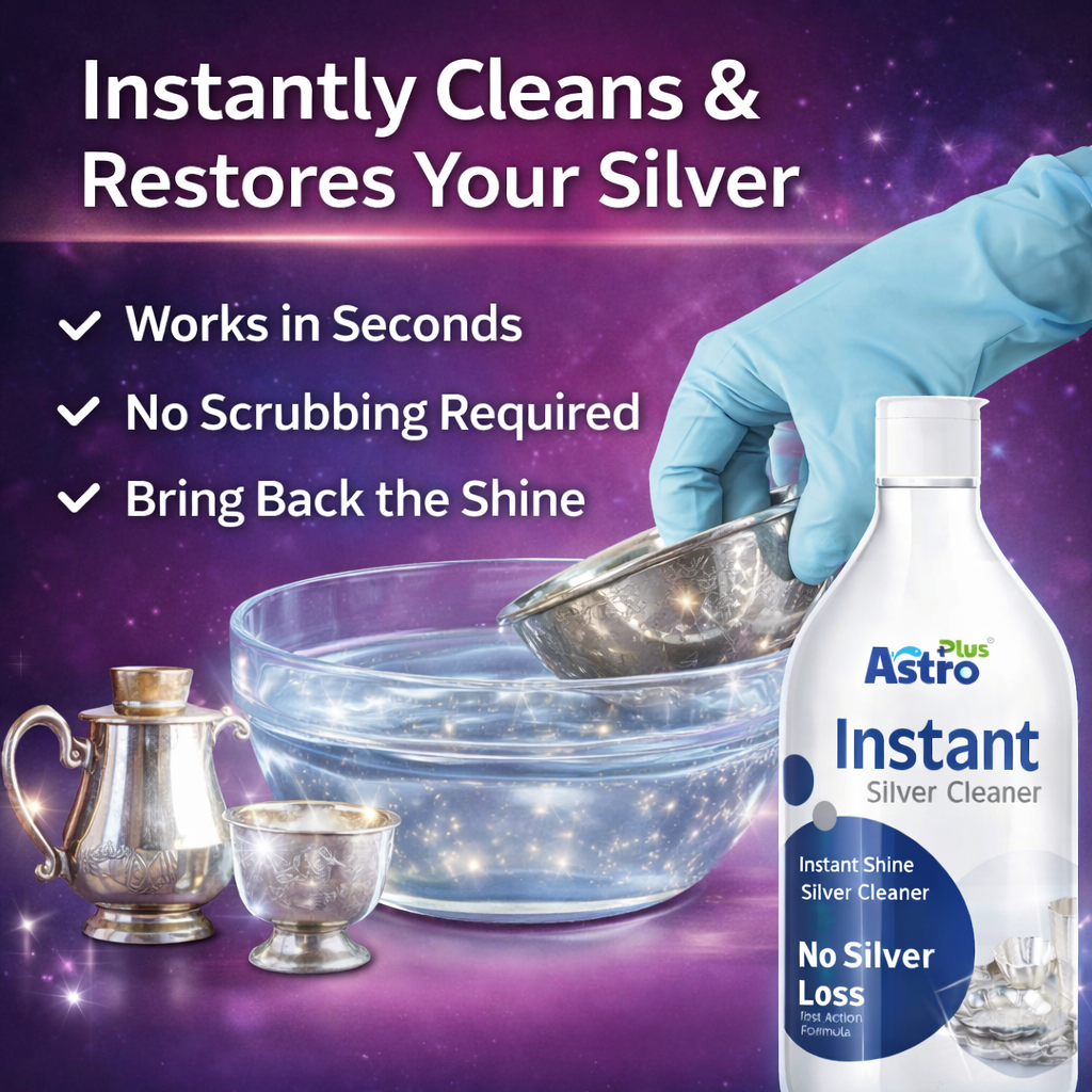 silver cleaner liquid| instant silver cleaner| silver tarnish remover, silver utensils cleaner| pooja silver cleaner| silver polish liquid india| Astro Plus silver cleaner