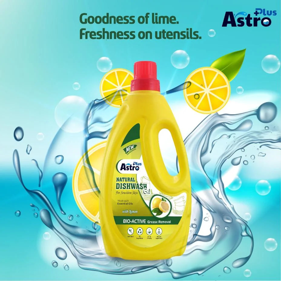 Astro Plus Dish Wash With Aloe Vera Gel Herbal Dish Wash Remove Tough Grease Safe On Hands Dish Cleaning Gel 