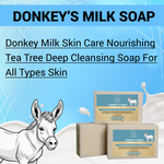 Load image into Gallery viewer, Donkey Milk Homemade Handcrafted Soap Bar - Nourishing &amp; Hydrating with Natural Ingredients, Gentle for Sensitive Skin - astroshoppingmart
