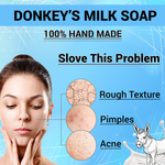 Load image into Gallery viewer, Donkey Milk Homemade Handcrafted Soap Bar - Nourishing &amp; Hydrating with Natural Ingredients, Gentle for Sensitive Skin - astroshoppingmart
