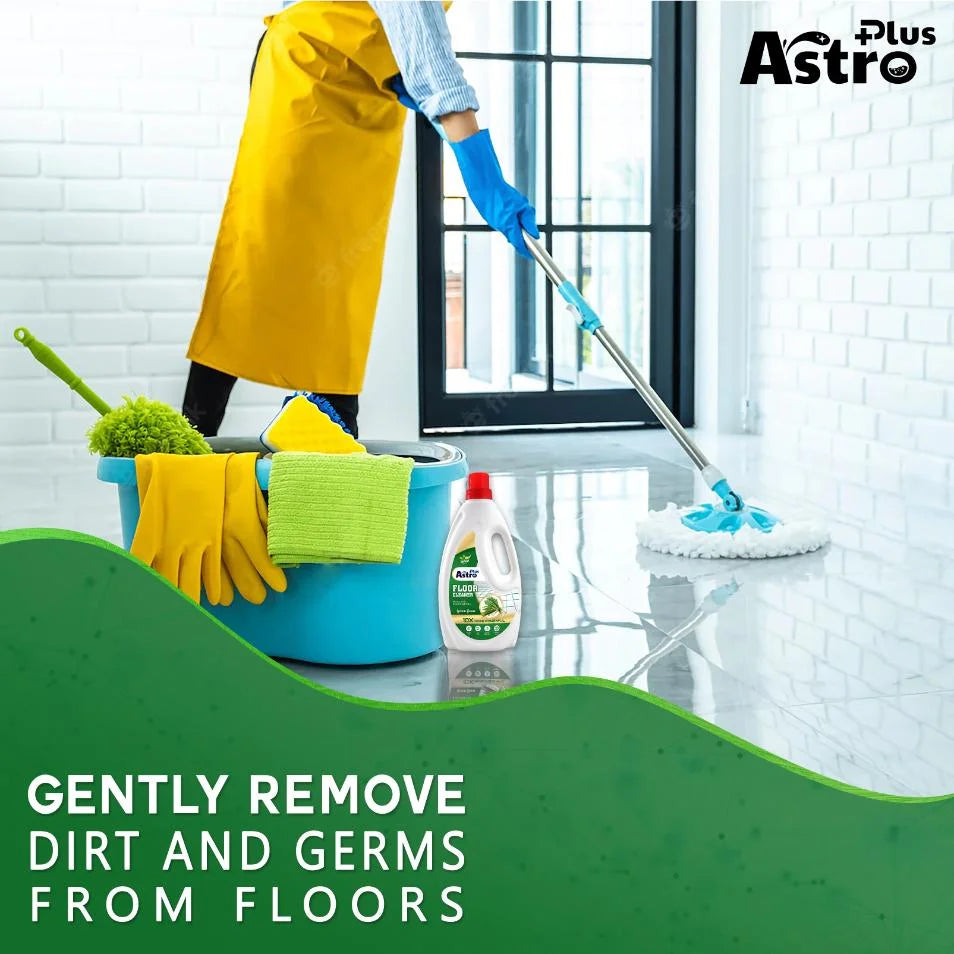 Astro Plus FLOOR CLEANER 1L LEMON GRASS Natural Disinfectant Insect Repellent Skin Safe, Baby Safe , Pet-Friendly