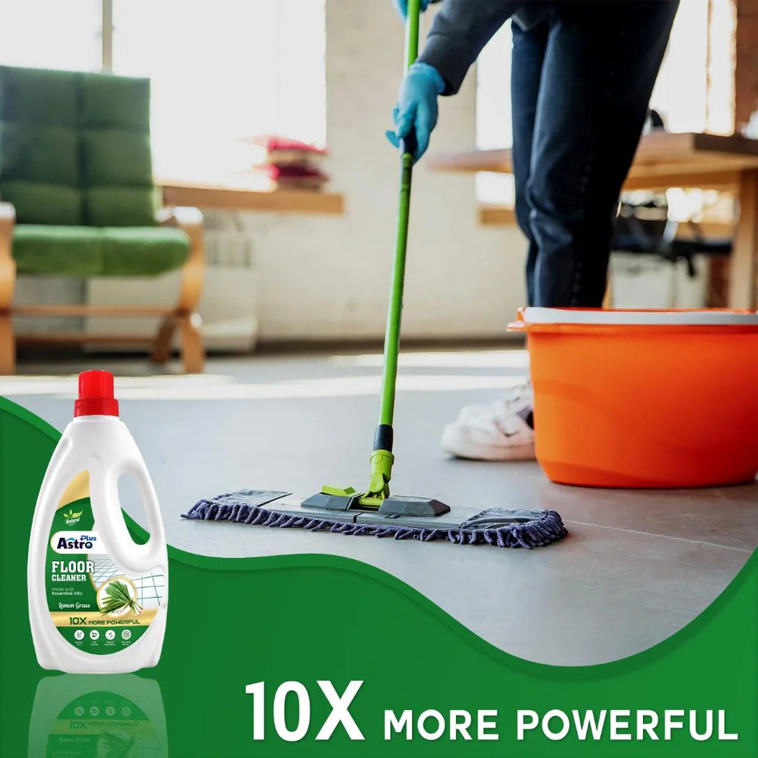 Astro Plus FLOOR CLEANER 1L LEMON GRASS Natural Disinfectant Insect Repellent Skin Safe, Baby Safe , Pet-Friendly