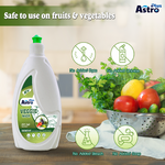 Load image into Gallery viewer, ASTRO PLUS Veggie Wash Clean Fruits &amp; Vegetables Natural Action, Removes Pesticides Germs Safe to use on Veggies and Fruits Washing Liquid (500 ml) - astroshoppingmart
