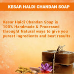 Load image into Gallery viewer, Kesar Haldi Chandan Homemade Handcrafted Soap Bar
