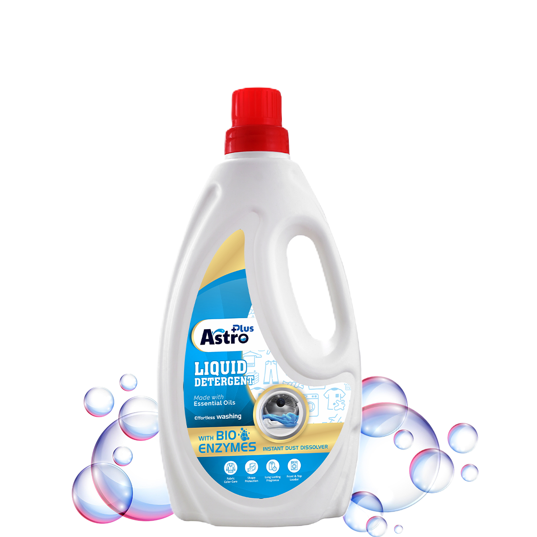 Astro Plus Liquid Detergent With Anti Fade Technology Top Load And Front Load Liquid Detergent (1L) - astroshoppingmart