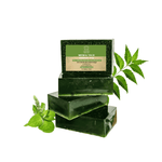 Load image into Gallery viewer, Handmade Neem Tulsi Soap | Natural and Organic Skincare | Pure Neem Tulsi Soap for Sensitive Skin | Neem Tulsi Soap Bar - Handmade and Ayurvedic | 
