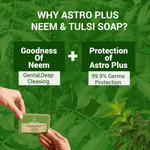 Load image into Gallery viewer, Handmade Neem Tulsi Soap | Natural and Organic Skincare | Pure Neem Tulsi Soap for Sensitive Skin | Neem Tulsi Soap Bar - Handmade and Ayurvedic |
