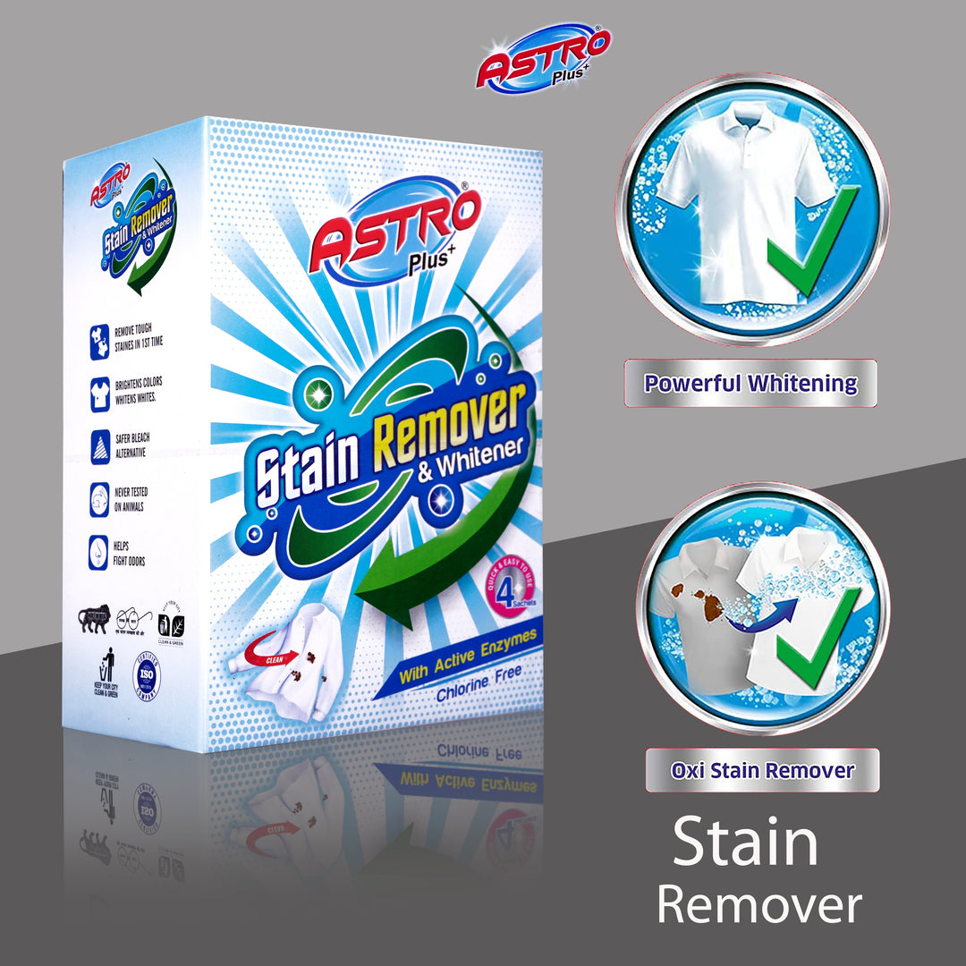 Astro Plus Stain Remover|Remove Tough Stains|Stain Remover With Color Safe Formula|(400G) - astroshoppingmart